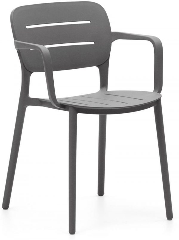 Morella, Spisebordsstole, moderne, nordisk, plast by Kave Home (H: 79 cm. x B: 53 cm. x L: 53 cm., Grå)