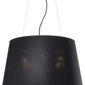Nordik, Pendel lampe, Sp4, stof by Ideal Lux (D: 50 cm. x H: 28 cm., Sort)