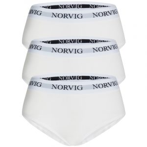 Norvig 3-pack Maxi Trusse, Farve: Hvid, Størrelse: XS, Dame