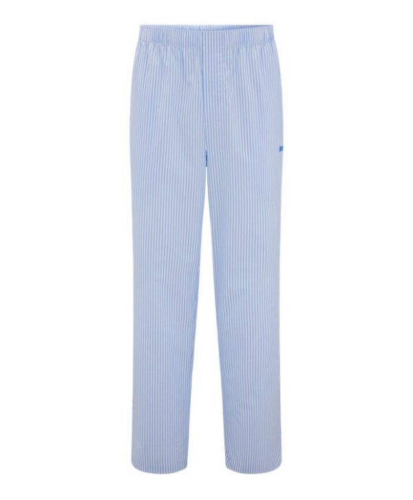 BOSS pyjamasbukser i lyseblå m. striber til herre
