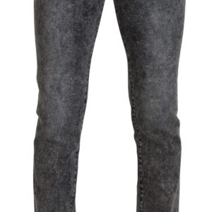Dolce & Gabbana Grå Bomuld Bukser & Jeans