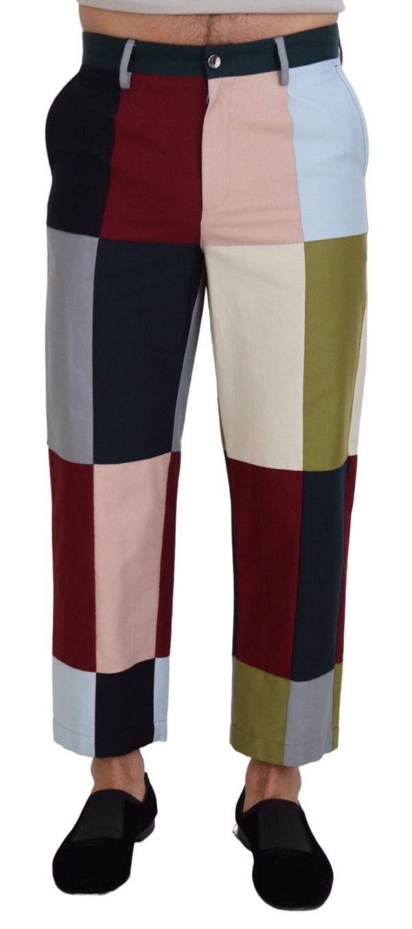 Dolce & Gabbana Multifarver Bomuld Bukser & Jeans