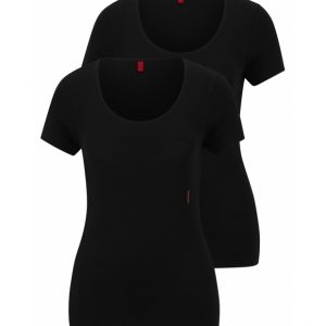 HUGO 2pak T-shirt i sort til kvinder