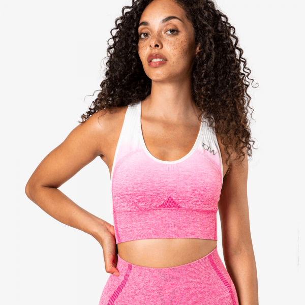 ICANIWILL Ombre Seamless Sports Bra Perfection Pink