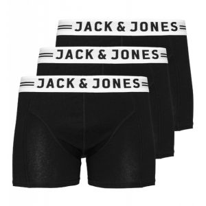 Jack & Jones 3-pak underbukser med bomuld i sort til drenge