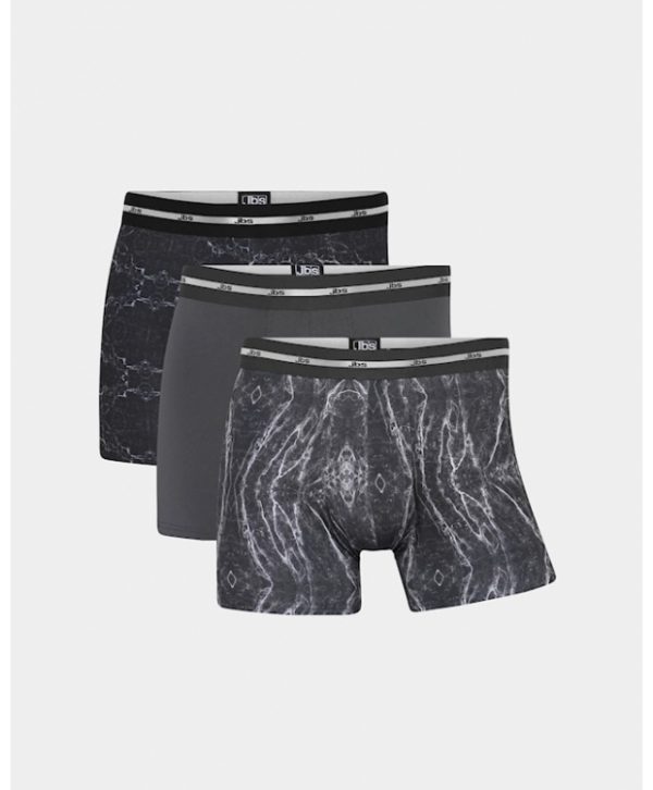 JBS 3pak underbukser/boxershorts i grå til herre