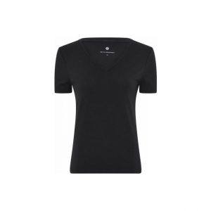JBS of Denmark FSC-bambus T-shirt v-hals i sort til kvinder