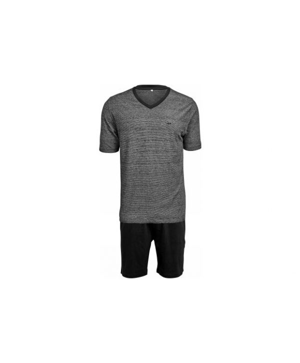 JBS-pyjamas t-shirt og shorts i grå til herre