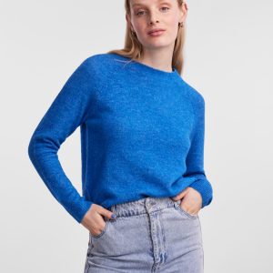 Køb Pcjuliana Ls O-neck Knit Noos Bc French Blue