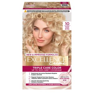 L'Oréal Paris Excellence Creme Hair Color 10 Extra Light Blonde 1 stk