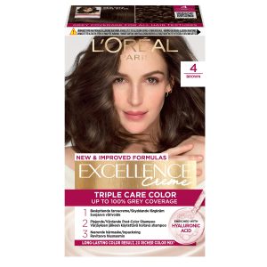 L'Oréal Paris Excellence Creme Hair Color 4 Brown 1 stk