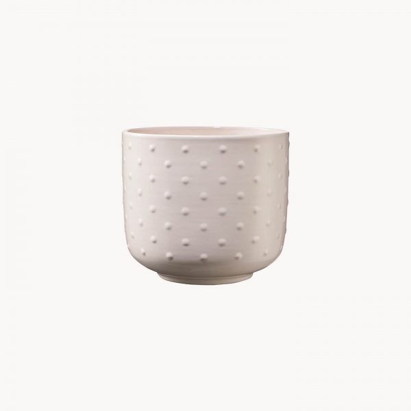 Soendgen Keramik - Baku Pearl Urtepotteskjuler, Creme Rose 3 størrelser - H12 x Ø13 cm