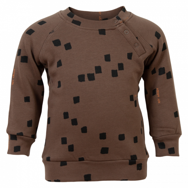 Soft Gallery Drenge Sweatshirt i økologisk bomuld - Cocoa Brown - 6M