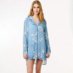 Ccdk Siv Pyjamas Skjorte, Farve: Blå, Størrelse: XS, Dame