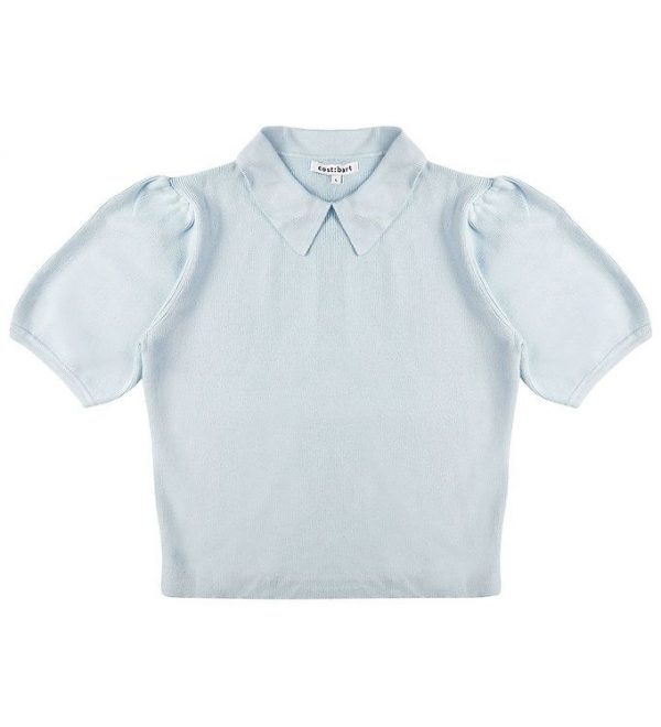 Cost:Bart T-Shirt - Strik - Cropped - CBRoxanne - Celestial blue