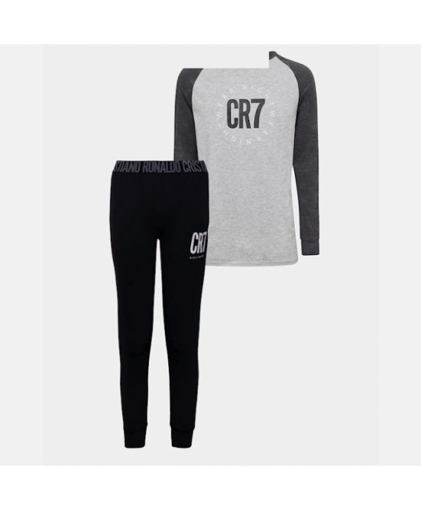 CR7 pyjamas i grå/sort til drenge