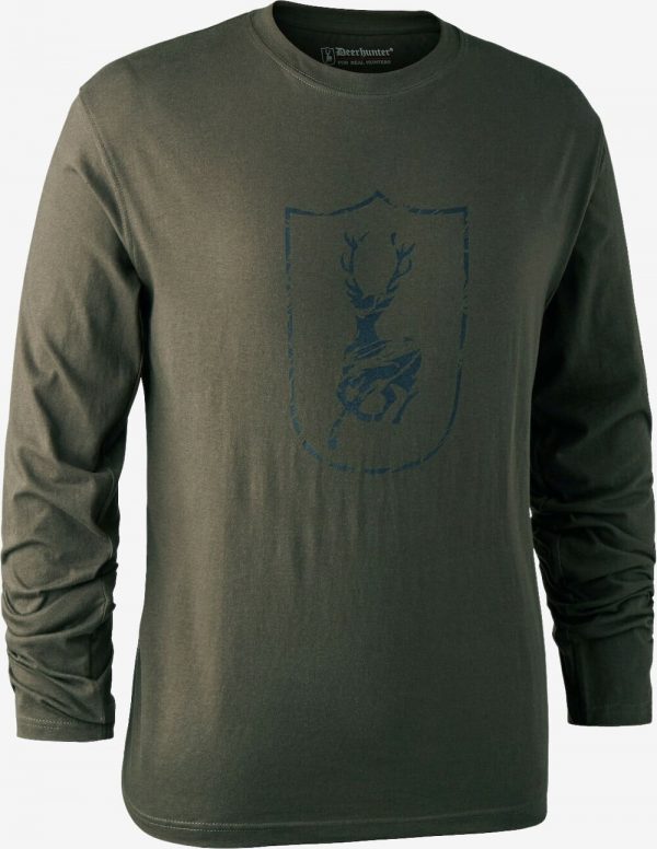 Deerhunter - Logo trøje (Bark Green) - 4XL