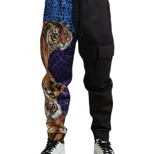 Dolce & Gabbana Multifarve Leopard Jogging Bukser
