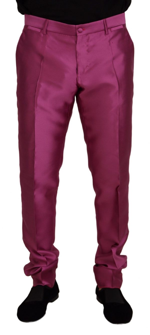 Dolce & Gabbana Pink Silke Bukser & Jeans