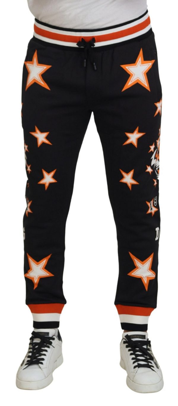 Dolce & Gabbana Sort Orange Sports Bukser