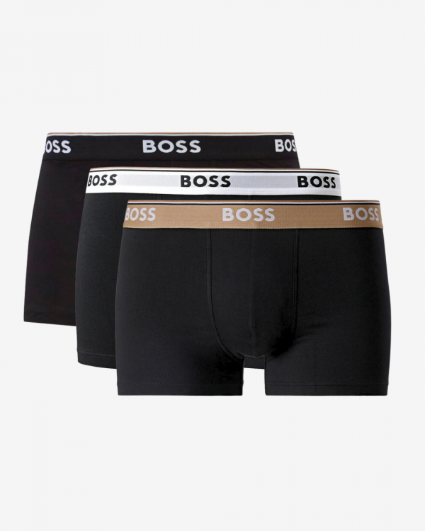 Hugo Boss Boxershorts trunk power 3-pak - Sand WB Mix - Str. XXL - Modish.dk
