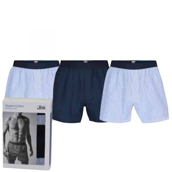 JBS Boxer Shorts 3-pack 100% Organic Cotton - 3XL