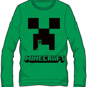 Minecraft langærmet Creeper t-shirt til børn (6-12 år)
