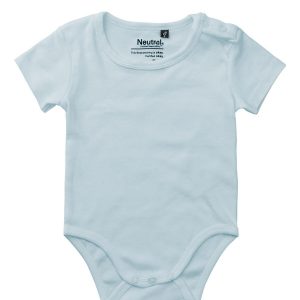 Neutral Organic - Baby Short Sleeved Body stockings Light Blue (Lyseblå, 86)
