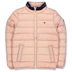 Pink dun jakke (14 år/164 cm)