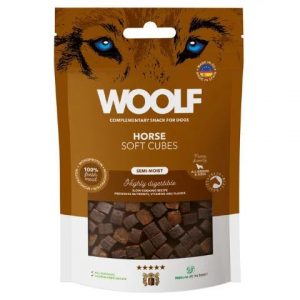Qpet - Woolf Soft Cubes Horses, 100g Hundegodbid - Dog Treats
