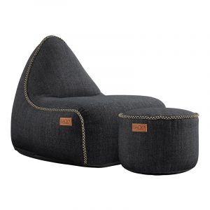 SACKit Cobana Lounge Chair og Pouf - Sort