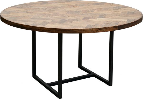 Spisebord, Kant, Round by House Doctor (Ø: 140 cm. H: 74 cm., Mørk Natur)