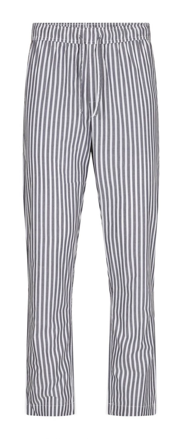 Stribede pyjamasbukser fra JBS of Denmark, unisex, grå. str. small