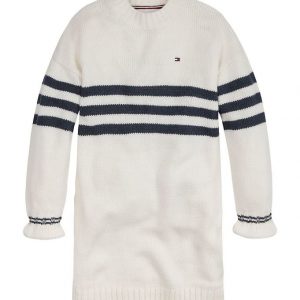 Tommy Hilfiger Kjole - Strik - Prep Stripe Sweater Dress - Ivory