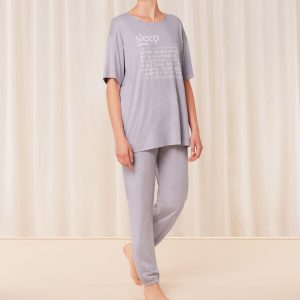 Triumph Pyjamas M, Farve: Violet Light Combination, Størrelse: 36, Dame