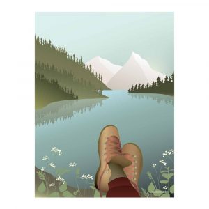 After hiking plakat - 30x40 cm (One size)