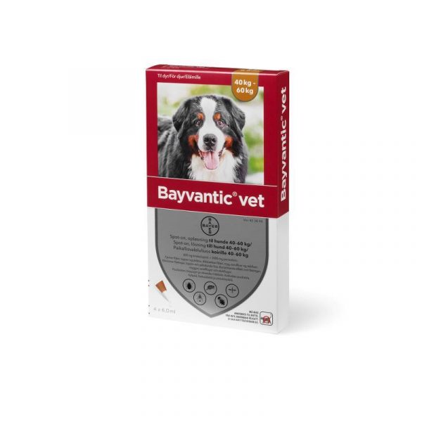 Bayvantic Vet. hund 40-60 kg - 4x6,0ml