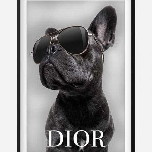 Bulldog Dior Plakat