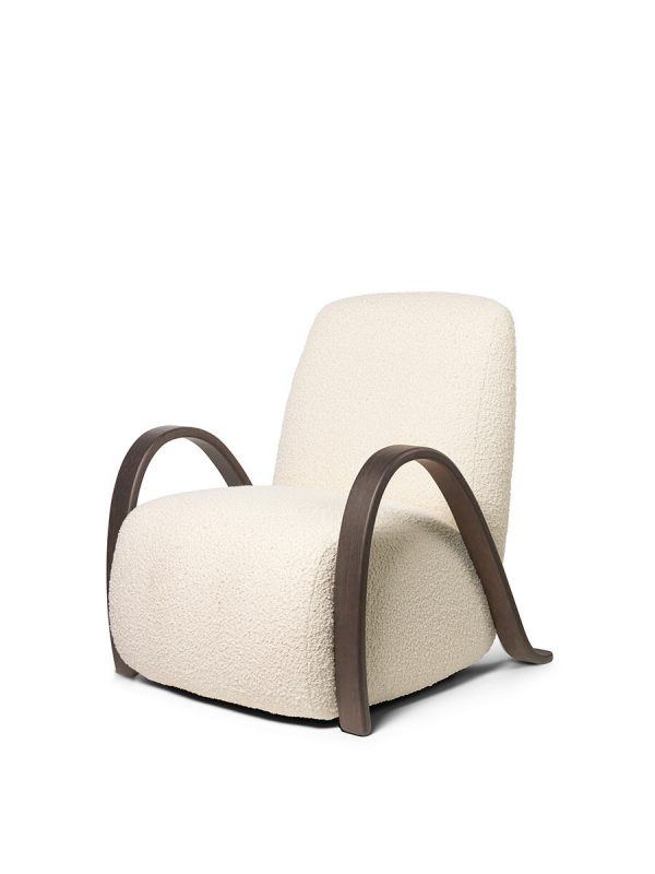 Buur Lounge Chair, nordic bouclé fra Ferm Living