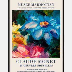 Claude Monet flower painting plakat