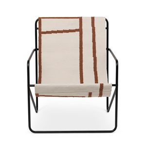 Desert Lounge Chair, sort fra Ferm Living (Shapes)