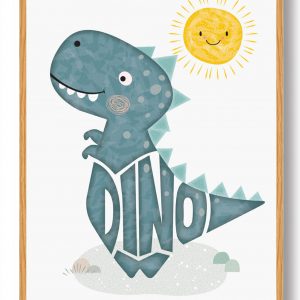 Dinosaur plakat (Størrelse: M - 30x40cm)