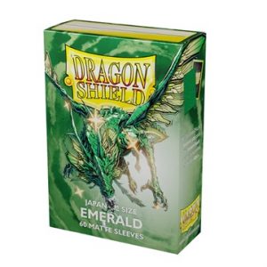 Dragon Shield Small/Japanese Size Deck Protectors - Matte: Emerald - 60 lommer - Dragonshield - Sleeves #AT-11136