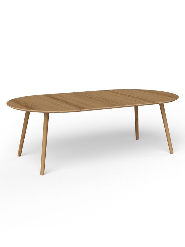 EAT Spisebord, Ø 120 cm med 2 tillægsplader fra VIA Copenhagen (Oak oil, Oak Oil)