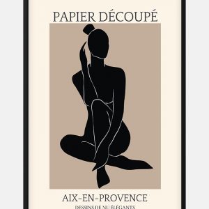 French Art inspired Papier Decoupe plakat