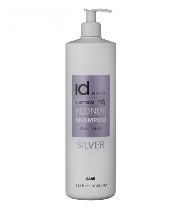Id Hair Elements Xclusive Blonde Shampoo - Silver 1000ml - Hos Frisøren & Baronen