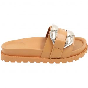Ideal Shoes dame sandal XA142 - Camel