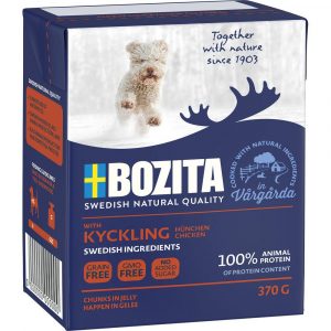 Imazo - Bozita Naturals Kylling, Vådfoder 370gr - Dog Food