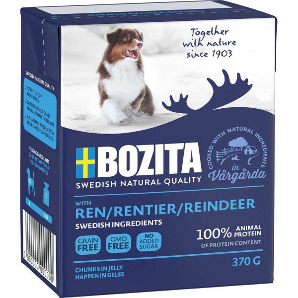 Imazo - Bozita Naturals Rensdyr, Vådfoder 370gr - Dog Food