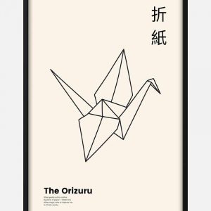 Japandi Origami Plakat